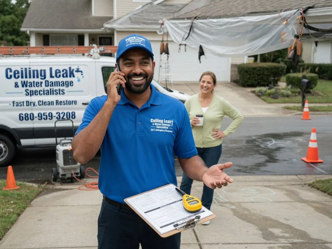 Ceiling Leak Cleanup Burlington, IA FAQs